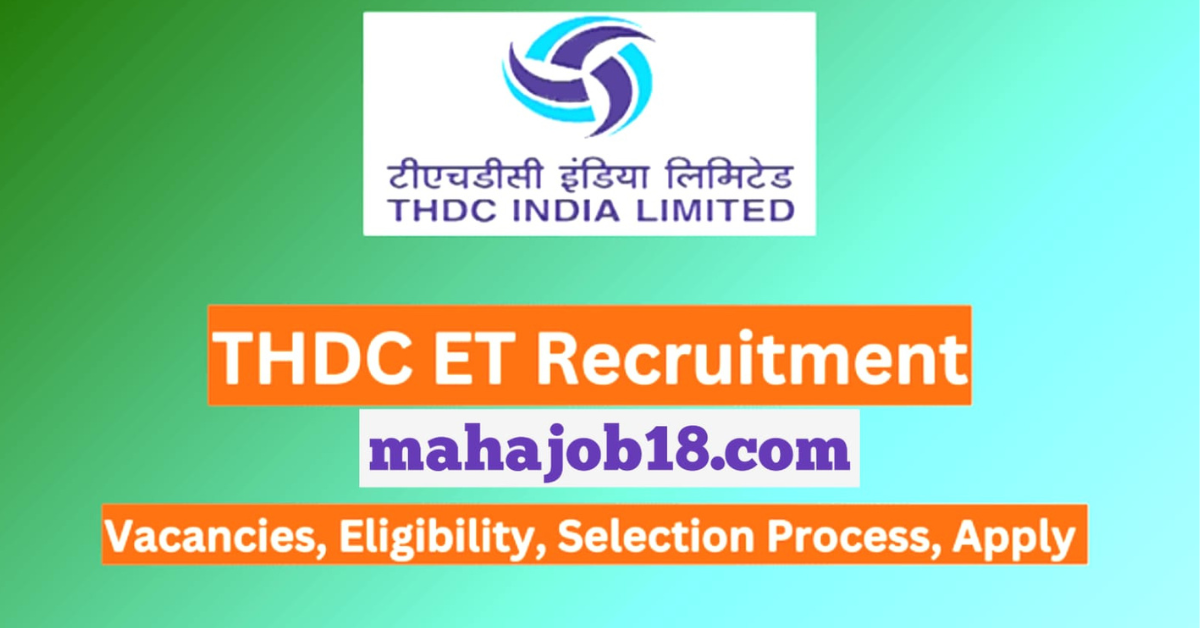 THDC Recruitment 2024 Notification